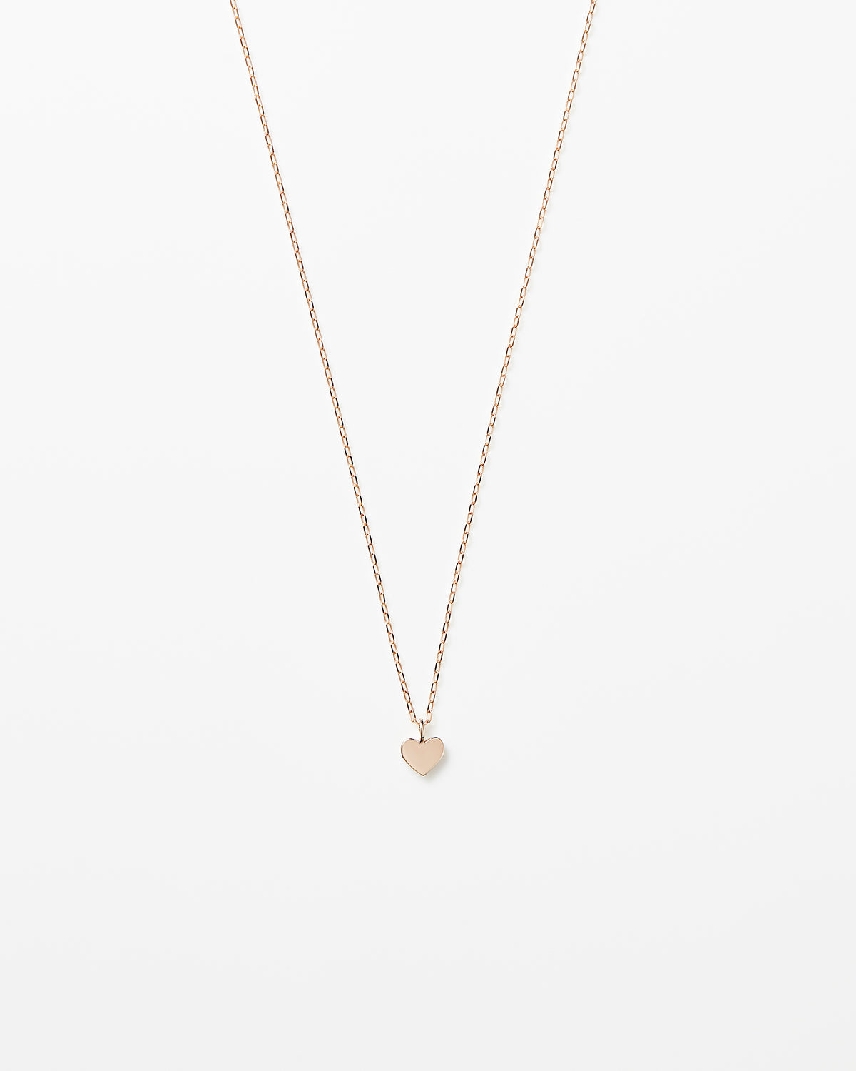 ハートスキンネックレス – プレーンライン