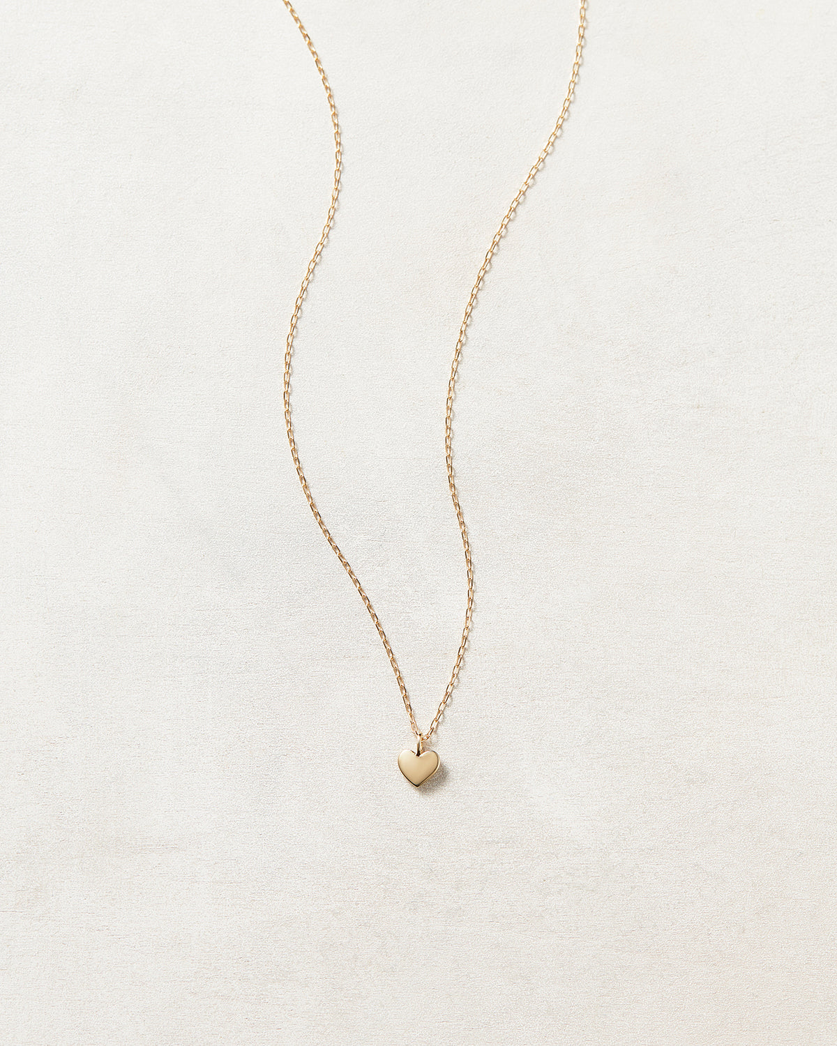 ハートスキンネックレス – プレーンライン