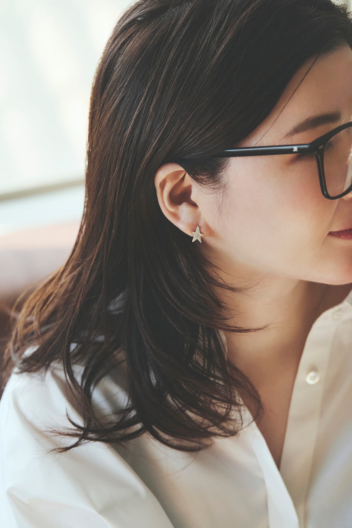 Line Star フラットピアス