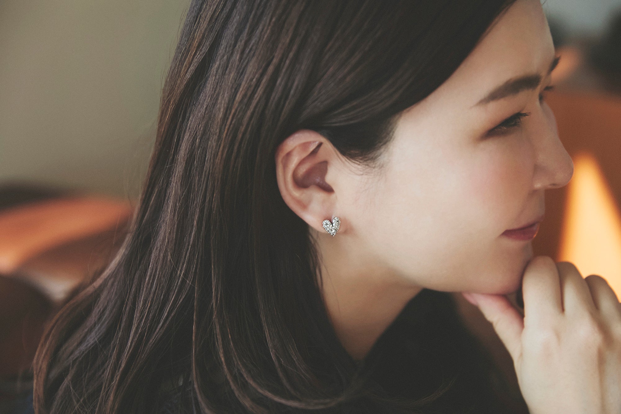 Line Heart シャインピアス