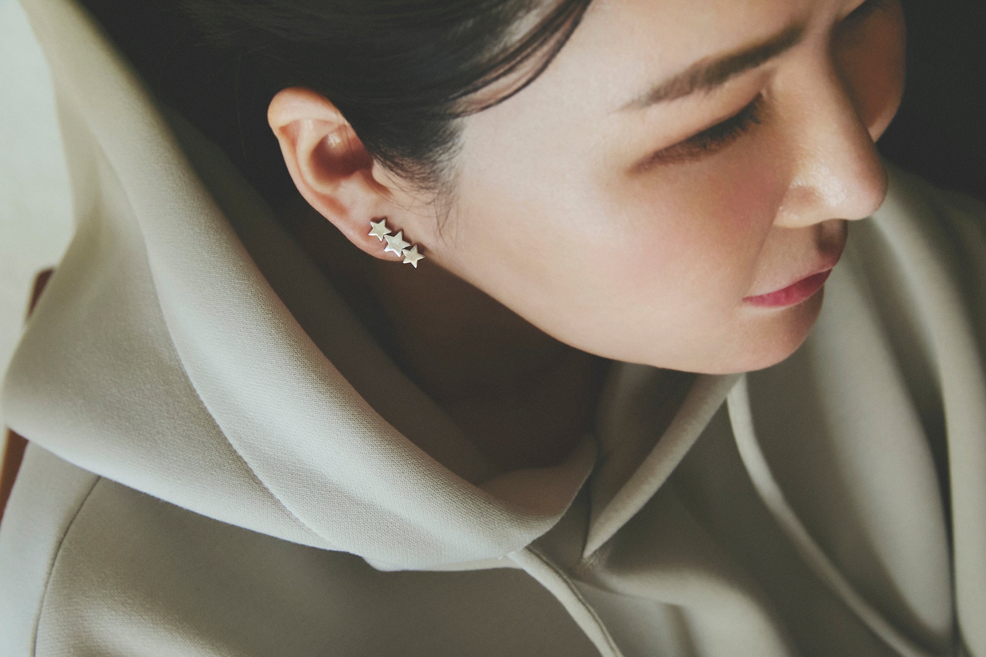 3 Stars イヤークリップ