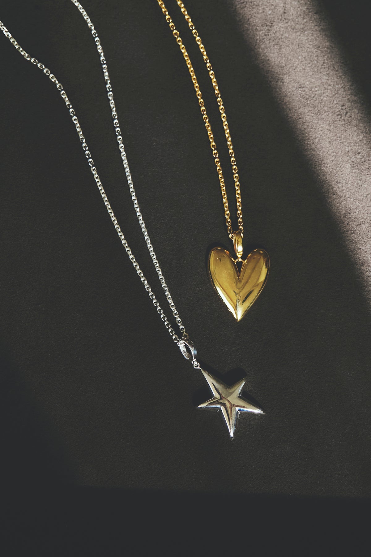 Line Heart ロングネックレス