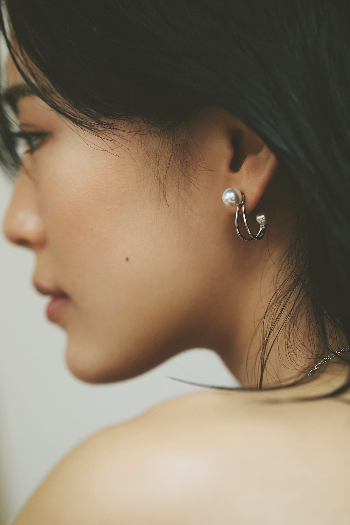 ツインパールピアス