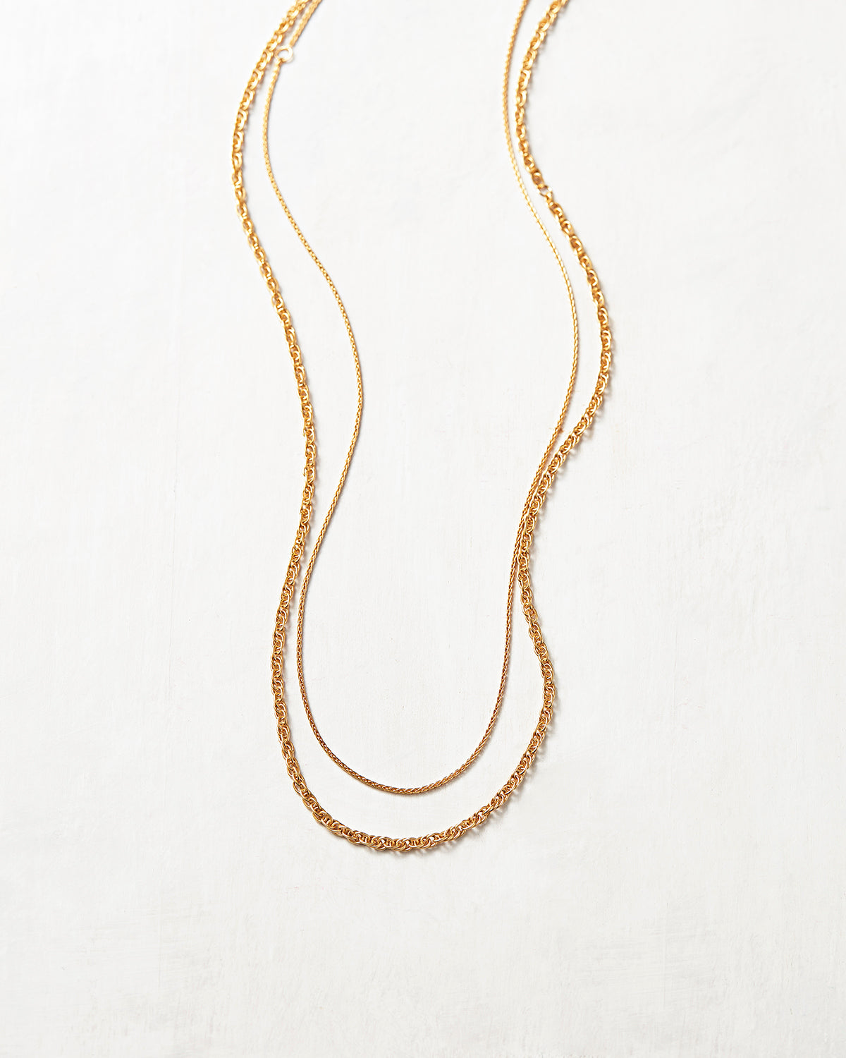 Double Chain Necklace - Bold
