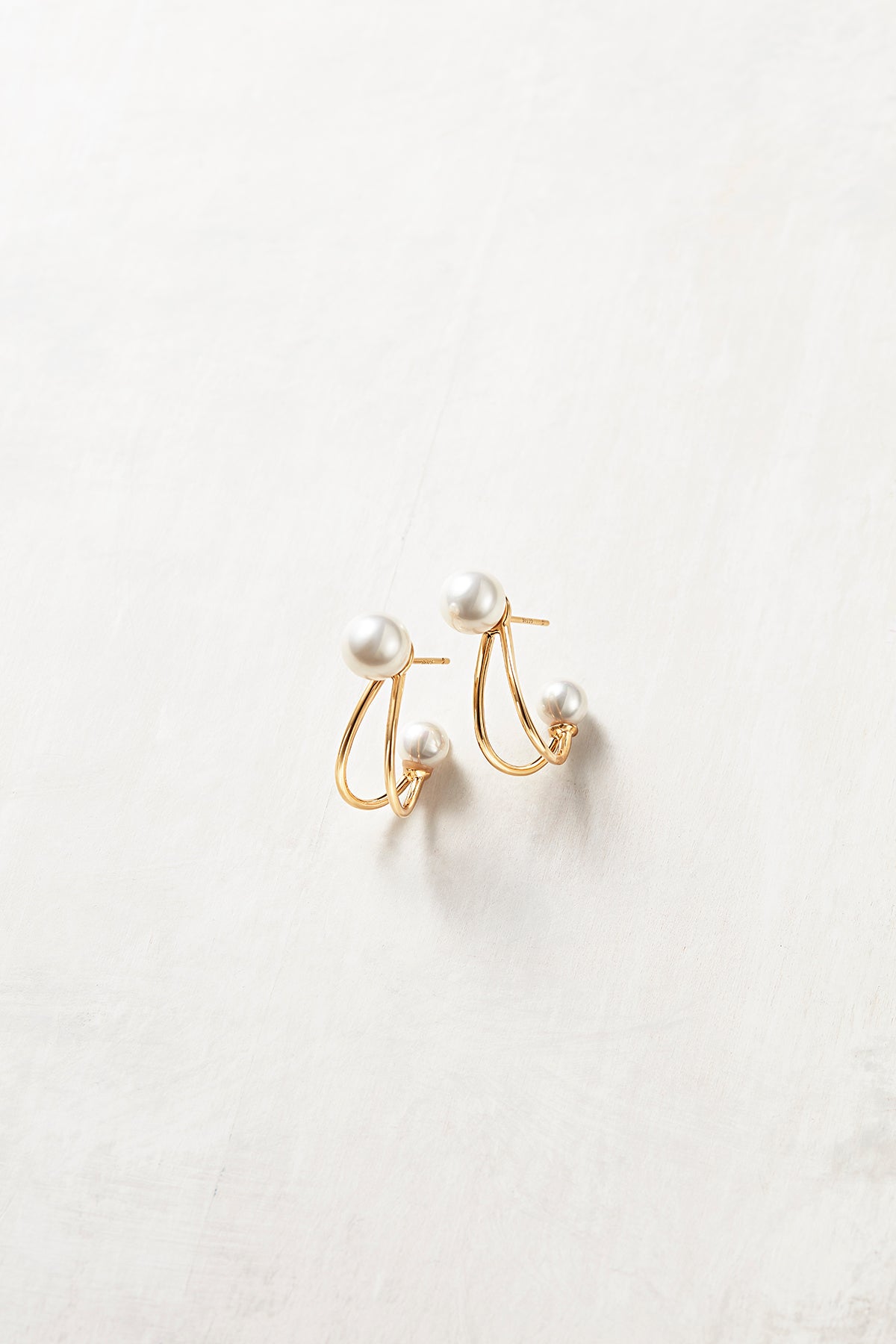 ツインパールピアス